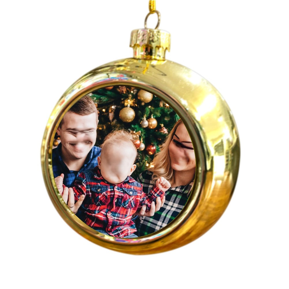 Color Photo Christmas Balls