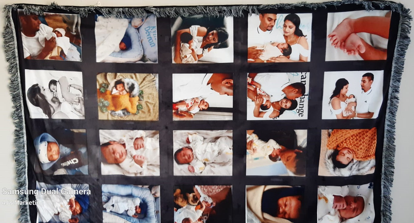 Plush Panel Throw Blanket
